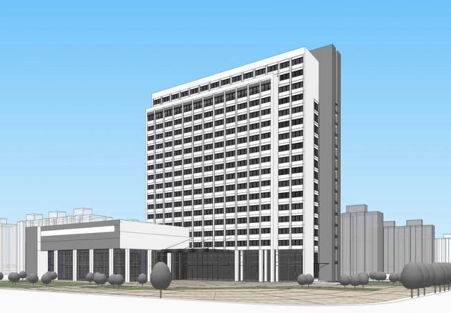 Sketchup酒店模型|高层酒店，现代风格