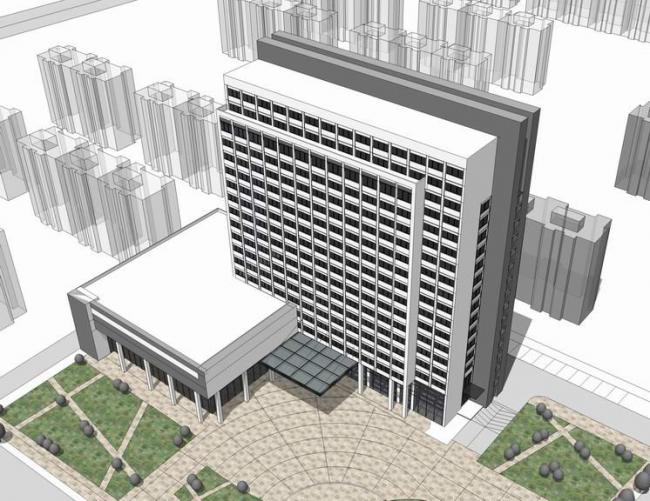 Sketchup酒店模型|高层酒店，现代风格