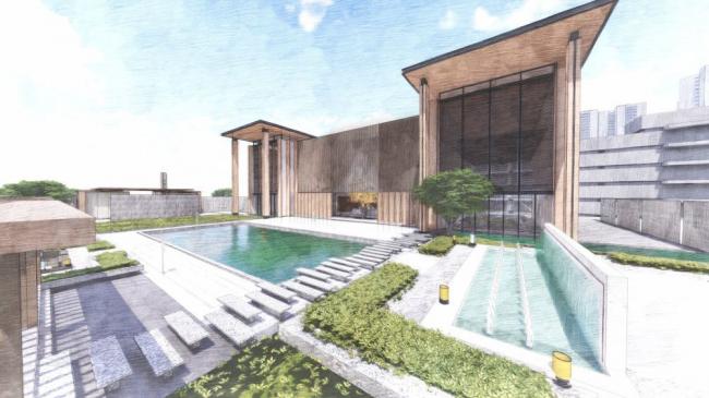 Sketchup商业模型|多层售楼处，商业建筑，现代风格