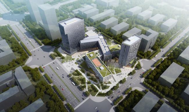 Sketchup综合体模型|多层高层混合，商业综合体，现代风格，商业裙房，酒店办公