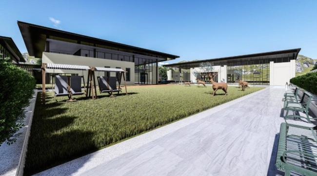 Sketchup商业模型|多层会所，中式风格，商业建筑