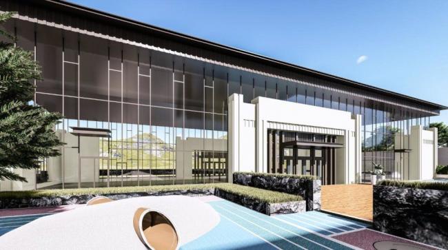 Sketchup商业模型|多层会所，中式风格，商业建筑