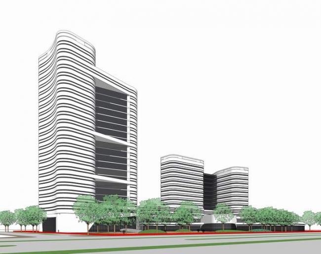 Sketchup酒店模型|多层高层混合，酒店，办公楼，写字楼，现代风格