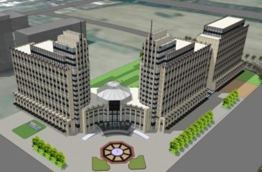 Sketchup酒店模型|多层高层混合，酒店，现代风格，都市双子酒店-BIM建筑网