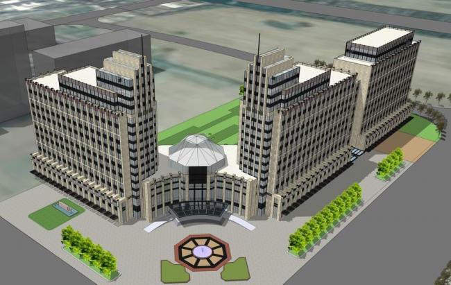 Sketchup酒店模型|多层高层混合，酒店，现代风格，都市双子酒店