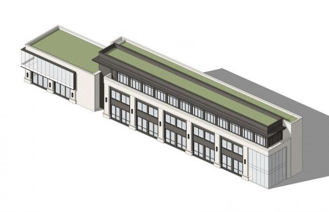 Sketchup商业模型|多层商业街，新亚洲风格