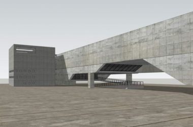 Sketchup文化模型|维多利亚码头艺术博物馆，多层文化馆，展览馆，现代风格-BIM建筑网