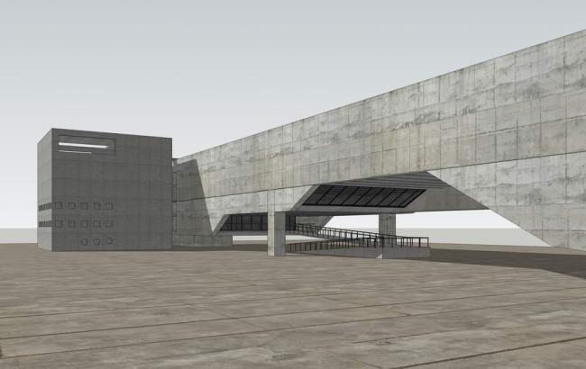 Sketchup文化模型|维多利亚码头艺术博物馆，多层文化馆，展览馆，现代风格