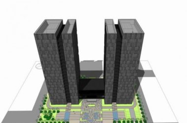 Sketchup酒店模型|高层办公楼，写字楼，现代风格，SOHO式酒店-BIM建筑网