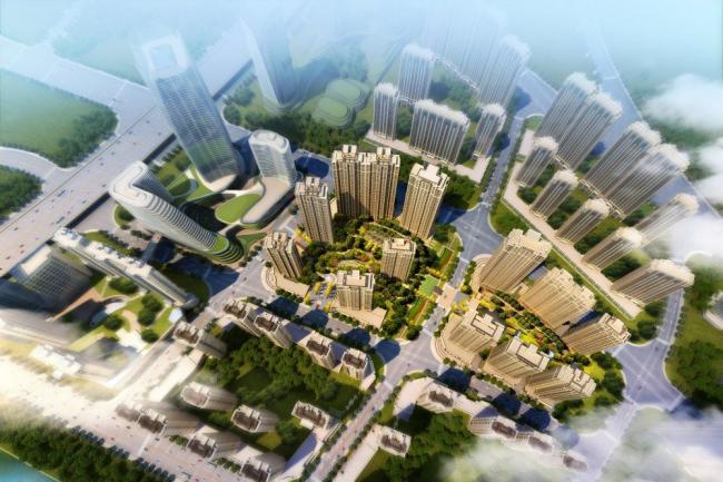 Sketchup住宅模型|高层住宅小区，现代风格，居住建筑