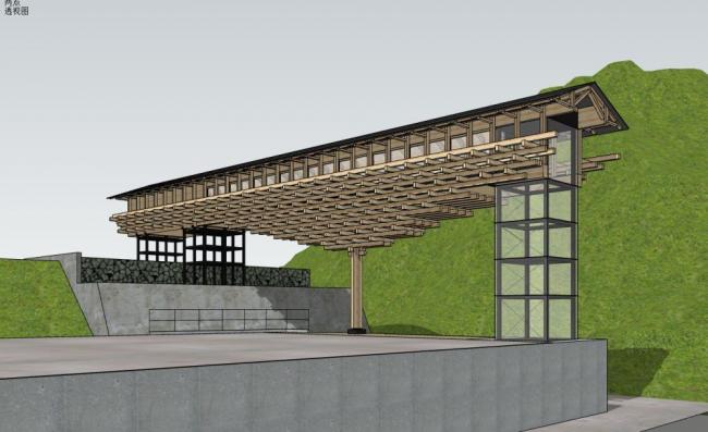 Sketchup文化模型|博物馆，新中式风格，文化建筑