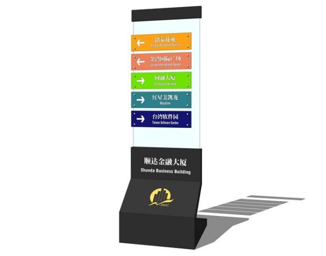 Sketchup素材模型|指示牌,标示牌,导示牌,导视牌,标识牌,标志牌,指路牌,素材组件,现代