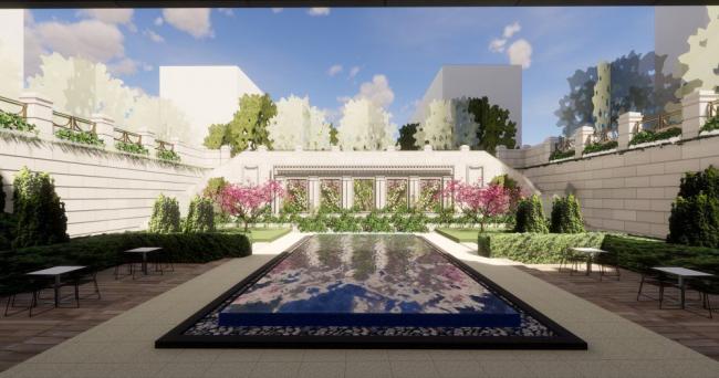 Sketchup商业模型|多层售楼处，商业建筑，新古典风格