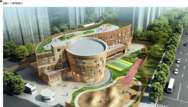 Sketchup学校模型|多层幼儿园，学校，教育建筑，现代风格