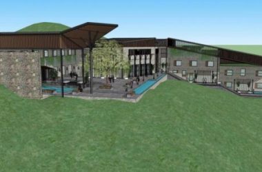 Sketchup酒店模型|多层山地酒店，办公，中式风格-BIM建筑网