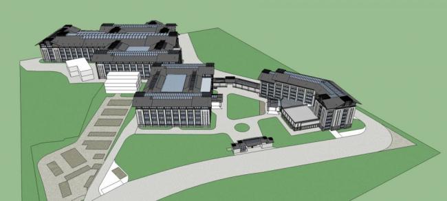 Sketchu工业厂房|多层厂房，工业园区，新中式风格