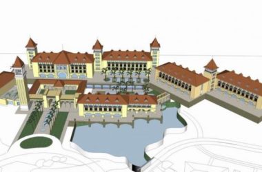 Sketchup酒店模型|淇澳岛圣卡西诺酒店，多层酒店，西班牙度假酒店，欧式，古典风格-BIM建筑网