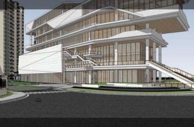 Sketchup文化模型|多层社区活动中心，现代风格，文化建筑-BIM建筑网