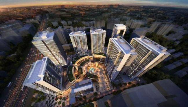 Sketchup综合体模型|高层商业综合体，现代风格，商业裙房，办公酒店