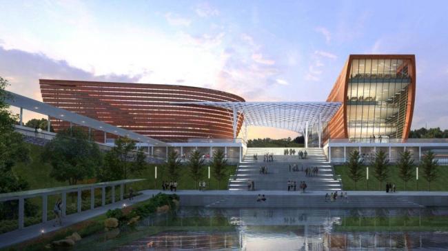 Sketchup文化模型|多层学校，教学楼，教育建筑，校园，现代风格