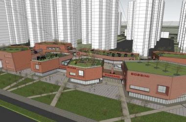 Sketchup商业模型|多层商业建筑，现代风格，商业街-BIM建筑网