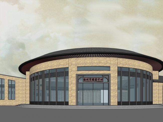 Sketchup车站路桥|多层客运中心，车站，新中式风格，交通建筑，市政设施