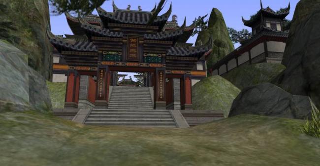 Sketchup古建筑模型|古建，多层，中式风格，游戏场景