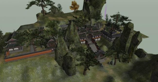 Sketchup古建筑模型|古建，多层，中式风格，游戏场景