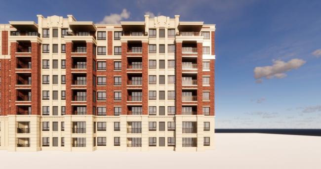 Sketchup住宅模型|小高层住宅，西方新古典，居住建筑