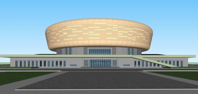 Sketchup文化模型|多层博物馆，文化建筑，现代风格