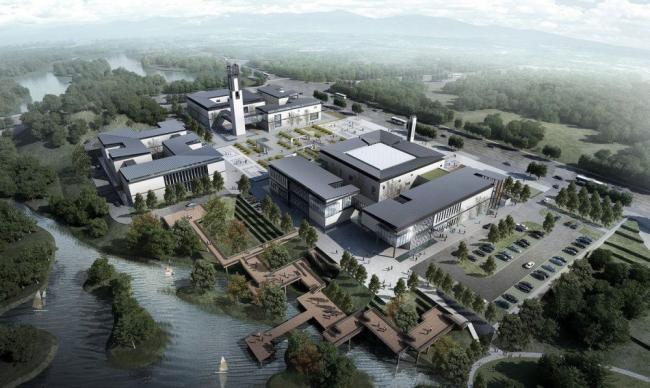 Sketchup商业模型|多层会所，商业建筑，中式风格