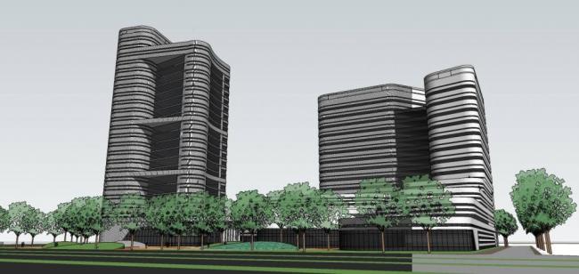 Sketchup酒店模型|高层酒店，办公，现代风格