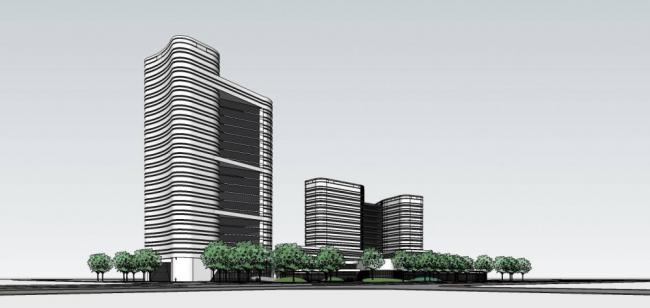 Sketchup酒店模型|高层酒店，办公，现代风格