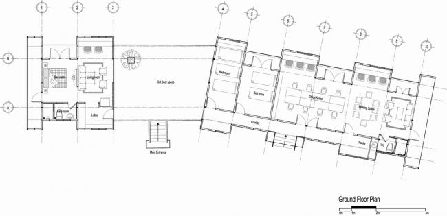 BIM建筑|阔别喧哗，隐于茂林山谷的寄宿行政办公室