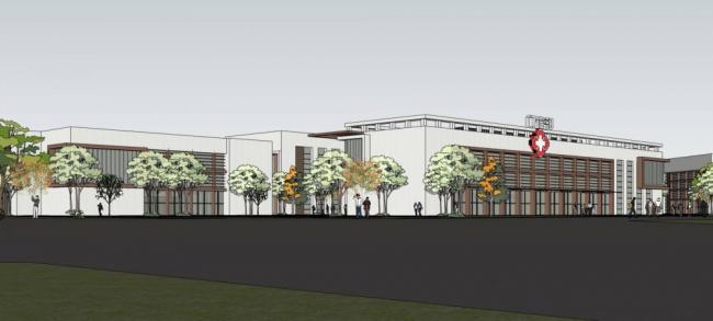 Sketchup医院模型|多层医院，医疗建筑，现代风格