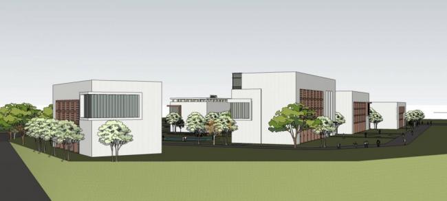 Sketchup医院模型|多层医院，医疗建筑，现代风格