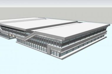 Sketchu工业厂房|多层厂房，工业建筑，现代风格-BIM建筑网