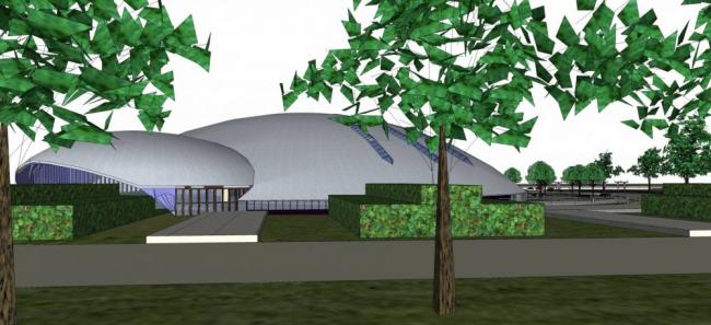 Sketchup文化模型|景观，城市小品，公园，水坝，现代风格，广场会馆，文化建筑