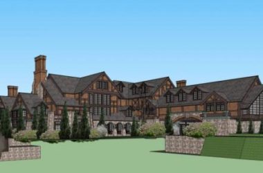 Sketchup酒店模型|多层度假酒店，英式，城堡式，星级酒店，古典风格-BIM建筑网