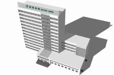 Sketchup办公模型|高层办公楼，写字楼，现代风格-BIM建筑网