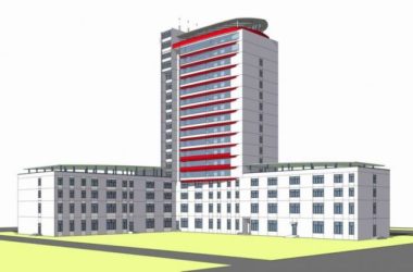 Sketchup办公模型|高层办公楼，现代风格-BIM建筑网