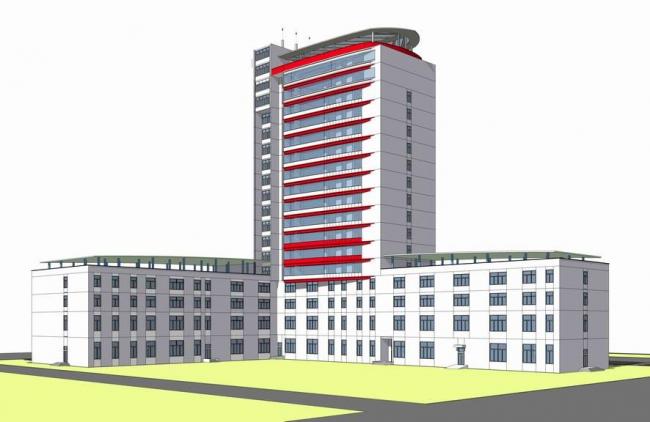 Sketchup办公模型|高层办公楼，现代风格