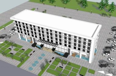 Sketchup办公模型|多层乡镇办公楼，小型办公楼，现代风格-BIM建筑网