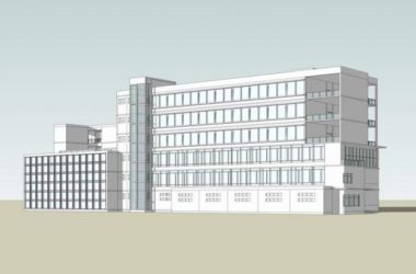 Sketchup办公模型|多层办公楼，现代风格-BIM建筑网