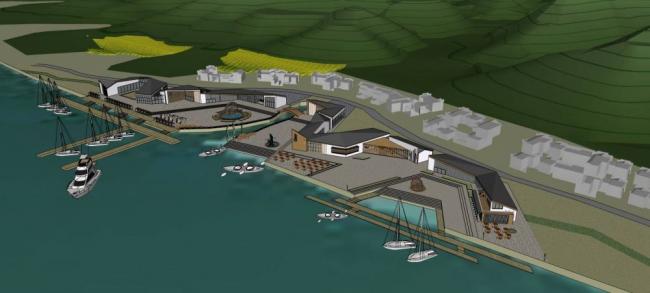 Sketchup文化模型|水上活动中心，景观，城市小品，单层，现代风格，文化建筑