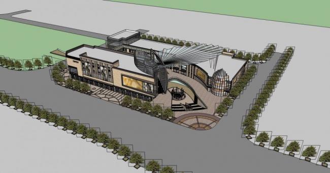 Sketchup商业模型|大型商场，现代风格，多层，商业建筑