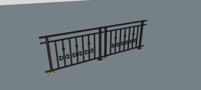 Sketchup素材模型|欧式，构件，栏杆