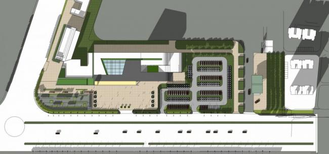 Sketchup车站路桥|多层汽车站，高层办公楼，酒店，交通建筑，现代风格