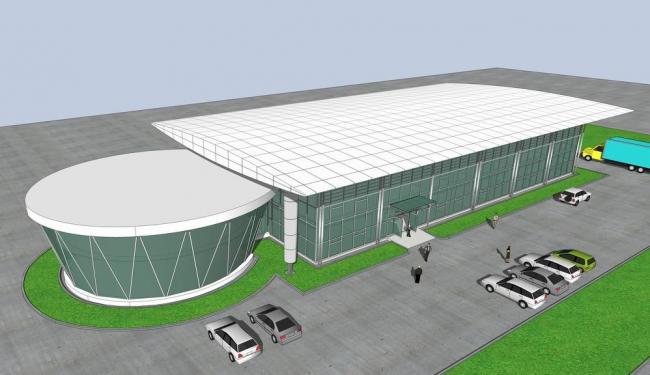 Sketchup文化模型|高科技产品展览馆，多层展示中心，厂房，文化建筑，现代风格