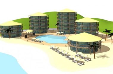 Sketchup酒店模型|多层度假酒店，沙滩酒店，海边，现代风格-BIM建筑网